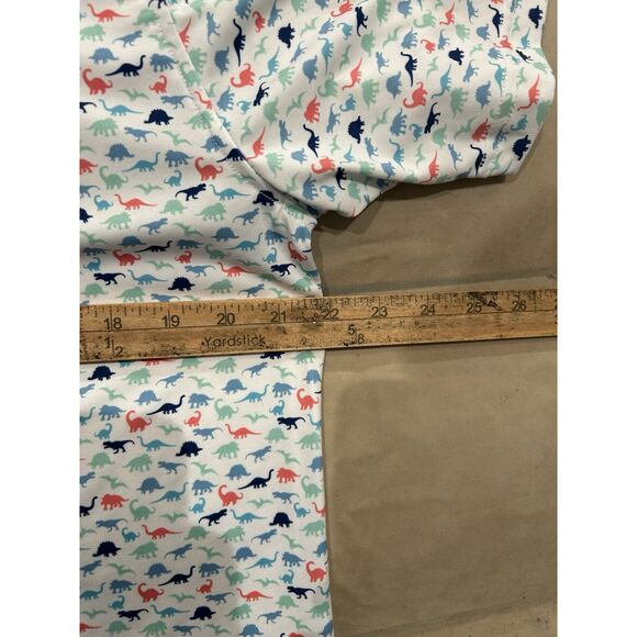 Rhoback Mens Medium Dinosaur Print Pattern Multicolor Golf Polo Shirt - Picture 4 of 7